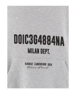 Dolce & Gabbana Printed Cotton Hoodie -Stylish Men-Dolce & Gabbana a08abda9e66c21dc1dbf1be3c85f0cf4