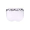 Dolce & Gabbana Man's White Cotton Briefs With Logo
