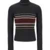 Dolce & Gabbana Striped Wool Turtleneck Sweater