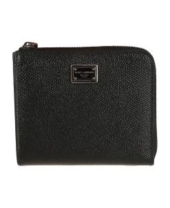 Dolce & Gabbana Logo Plaque Zip-around Wallet