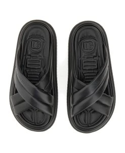 Dolce & Gabbana Nappa Effect Fabric Sandal -Stylish Men-Dolce & Gabbana a8661307583baca2cd749eded31920e1