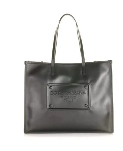 Dolce & Gabbana Large Shopping Bag With Embossed Logo