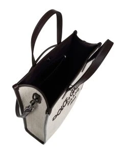 Dolce & Gabbana Small Shopping Bag In Canvas With D&g Milano Logo -Stylish Men-Dolce & Gabbana ad3c33f8e45da5741d9ea8dfbac663a7