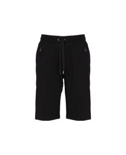 Dolce & Gabbana Jersey Jogging Bermuda With Logo Plaque