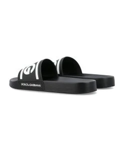 Dolce & Gabbana Rubber Sliders With Dg Logo -Stylish Men-Dolce & Gabbana aed7864c774b29860259436653aa787b