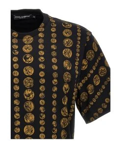 Dolce & Gabbana Moneta T-shirt -Stylish Men-Dolce & Gabbana b1d187b15603e6db30b3e687aab4bed4