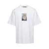 Dolce & Gabbana White Crewneck T-shirt With Print And Fusible Rhinestone In Cotton Man