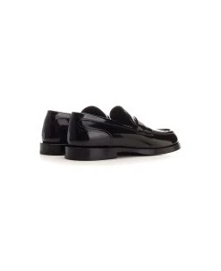 Dolce & Gabbana Glossy Black Loafer -Stylish Men-Dolce & Gabbana b3f8f986a9d335958e43fe3d92f16222