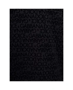 Dolce & Gabbana Black Long Sleeve T-shirt With All-over Logo Print In Cotton Man -Stylish Men-Dolce & Gabbana b47e986dae193d48e42956bc113e83e5