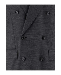 Dolce & Gabbana Double-breasted Wool Blend Jacket -Stylish Men-Dolce & Gabbana b591f285fae00d6297b42b5f7abca530