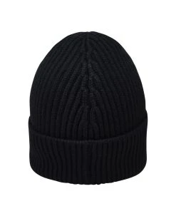 Dolce & Gabbana Black Beanie In Virgin Wool -Stylish Men-Dolce & Gabbana b5c33cfed9fd401b10143f3210f3ec35