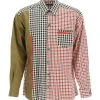 Dolce & Gabbana Oversized Gingham Patchwork Shirt