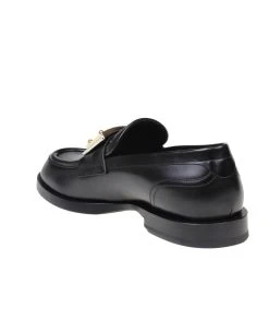 Dolce & Gabbana Leather Moccasin With Logo Plate -Stylish Men-Dolce & Gabbana bb0b162b0bbb9cfc56d0afeaebc4905c