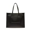 Dolce & Gabbana Black Tote Bag With Tonal Logo Detail In Leather Blend Man
