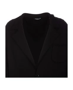Dolce & Gabbana Logo Plaque Over Jacket -Stylish Men-Dolce & Gabbana c27148ae0e897ffd1168bb3b1487cd5f