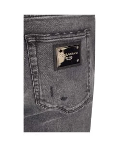 Dolce & Gabbana Gray Stretch Jeans -Stylish Men-Dolce & Gabbana c3bab75aa41e788a64270427c4f512dd