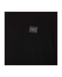 Dolce & Gabbana Logo Plaque Wool Sweater -Stylish Men-Dolce & Gabbana cad2c63042f1f0fadbb50729746363aa
