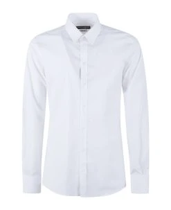 Dolce & Gabbana Round Hem Plain Shirt