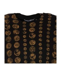 Dolce & Gabbana Allover Coins Print T-shirt -Stylish Men-Dolce & Gabbana cd205b708abb47ffecb6b5981c0e5ec1