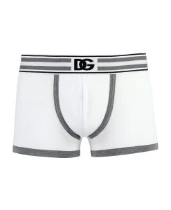Dolce & Gabbana Logoed Elastic Band Cotton Trunks