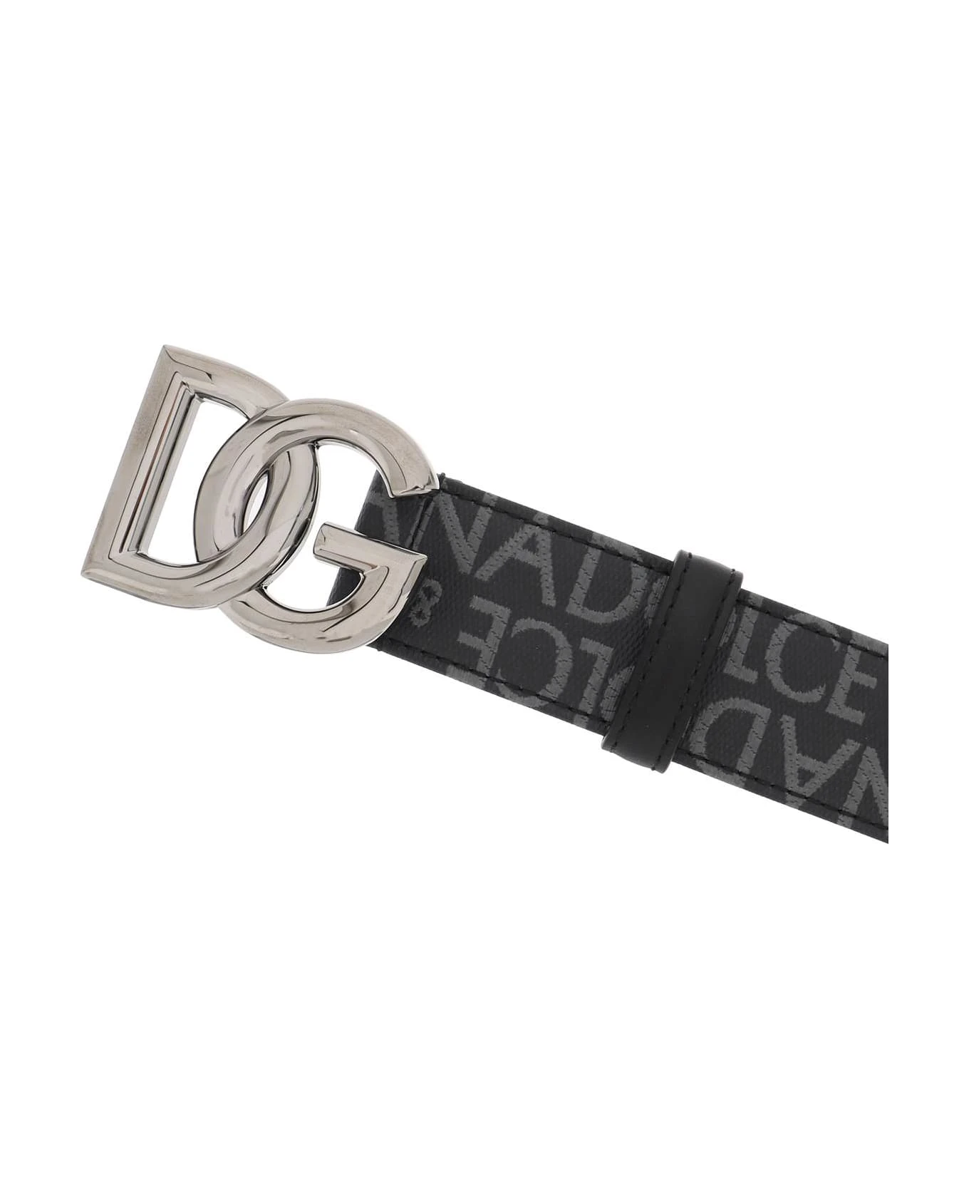 Dolce & Gabbana Coated Jacquard Logo Belt With Dg Buckle 3 Dolce & Gabbana Coated Jacquard Logo Belt With Dg Buckle - Image 3
