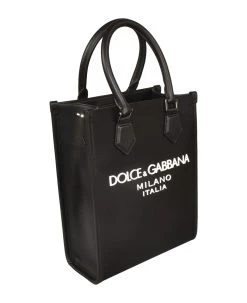 Dolce & Gabbana Logo Print Shopping Bag -Stylish Men-Dolce & Gabbana d0f314f247bbba03155f21e19b4ee182