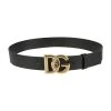 Dolce & Gabbana Logo Front Buckle Belt