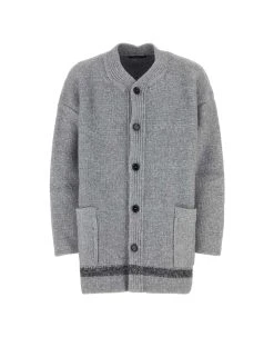 Dolce & Gabbana Logo Tag Knitted Cardigan