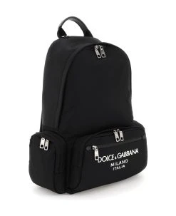 Dolce & Gabbana Nylon Backpack With Logo -Stylish Men-Dolce & Gabbana d2d0efb1c17aaf1907d4f19561c13218
