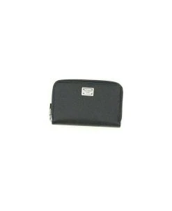 Dolce & Gabbana Raised Logo Small Zip-around Wallet