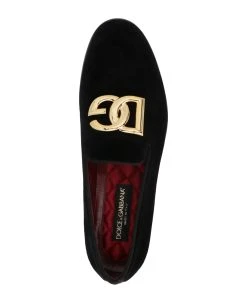 Dolce & Gabbana Logo Velvet Loafers -Stylish Men-Dolce & Gabbana dd99ffaf1e0ea8a2c77023b4a8378868