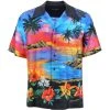 Dolce & Gabbana Short-sleeved Shirt With Hawaii Print