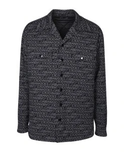 Dolce & Gabbana Jacquard Logo Padded Shirt