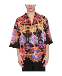 Dolce & Gabbana Hawaii Luminary Print Shirt