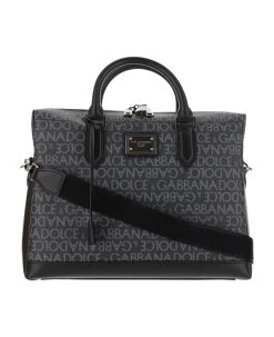 Dolce & Gabbana Coated Jacquard Briefcase