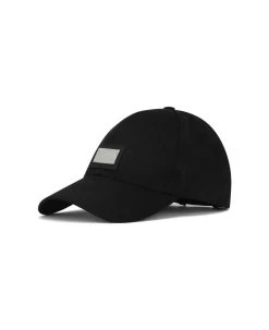 Dolce & Gabbana Black Baseball Cap With Logo Placque In Cotton Man