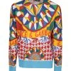 Dolce & Gabbana Cart Print Multicolor Jumper