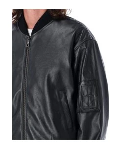 Dolce & Gabbana Bomber Leather Jacket -Stylish Men-Dolce & Gabbana e5dc8351e0246b9192db691c946e5bc1