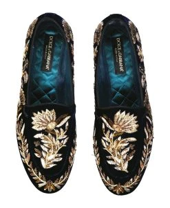 Dolce & Gabbana Crystal Embelished Loafers -Stylish Men-Dolce & Gabbana e659d7d23c84cbfb4cf4e8ee2f693dac