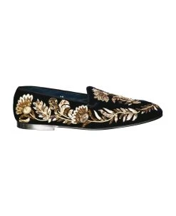 Dolce & Gabbana Crystal Embelished Loafers