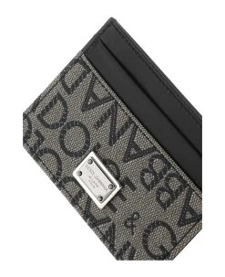 Dolce & Gabbana Multicolor Leather And Fabric Card Holder -Stylish Men-Dolce & Gabbana e6bb10c272e06772bfe3f3757a56233d