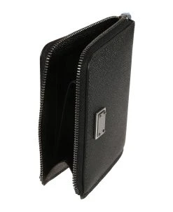 Dolce & Gabbana Logo Plaque Zip-around Wallet -Stylish Men-Dolce & Gabbana e8ab7b810db189d29f9ea7812c583505