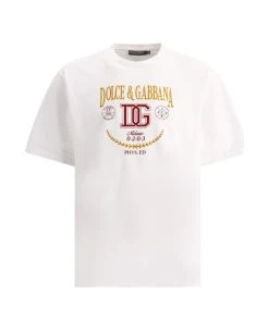 Dolce & Gabbana Dg Logo Printed Interlock T-shirt