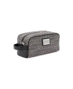 Dolce & Gabbana Coated Jacquard Vanity Case -Stylish Men-Dolce & Gabbana eb5144a3b3fb216a0eed523e13941f3d