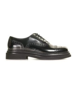 Dolce & Gabbana Dovetail Brogues In Leather