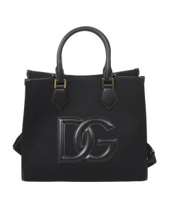 Dolce & Gabbana Logo Patched Top Handle Tote