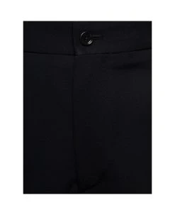 Dolce & Gabbana Black Straight Pants With Welt Pockets In Wool Woman -Stylish Men-Dolce & Gabbana f43129dff86947dbb5e55453ca3f710c