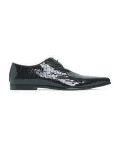 Dolce & Gabbana Achille Croc Embossed Derby