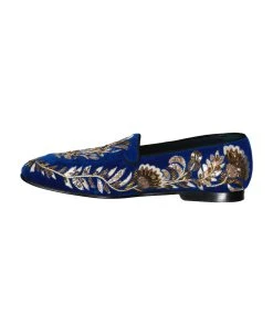 Dolce & Gabbana Embelished Velvet Loafers -Stylish Men-Dolce & Gabbana f492184026fa5b983575dd76d1590740