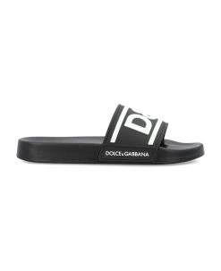 Dolce & Gabbana Rubber Sliders With Dg Logo